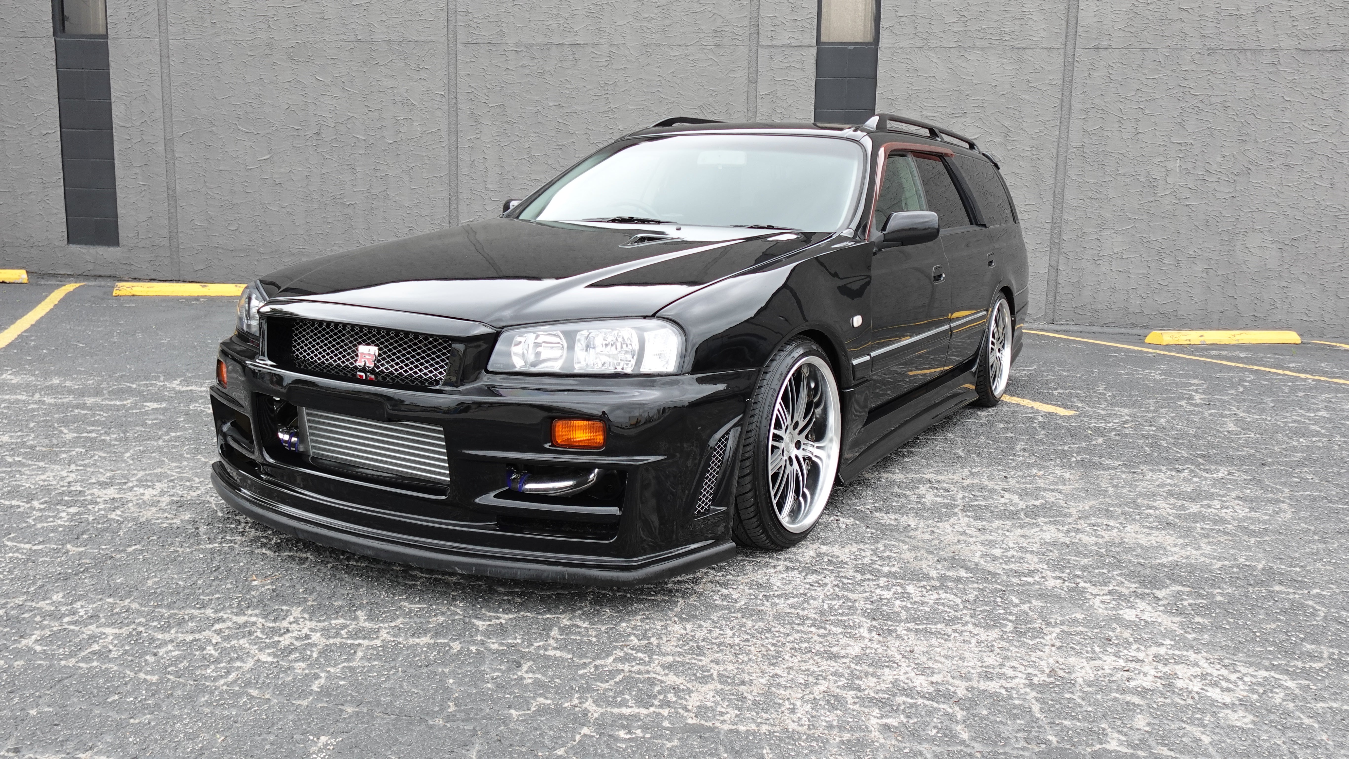1999 Nissan Stagea RS Four V Turbo AWD R34 GTR Front end Conversion