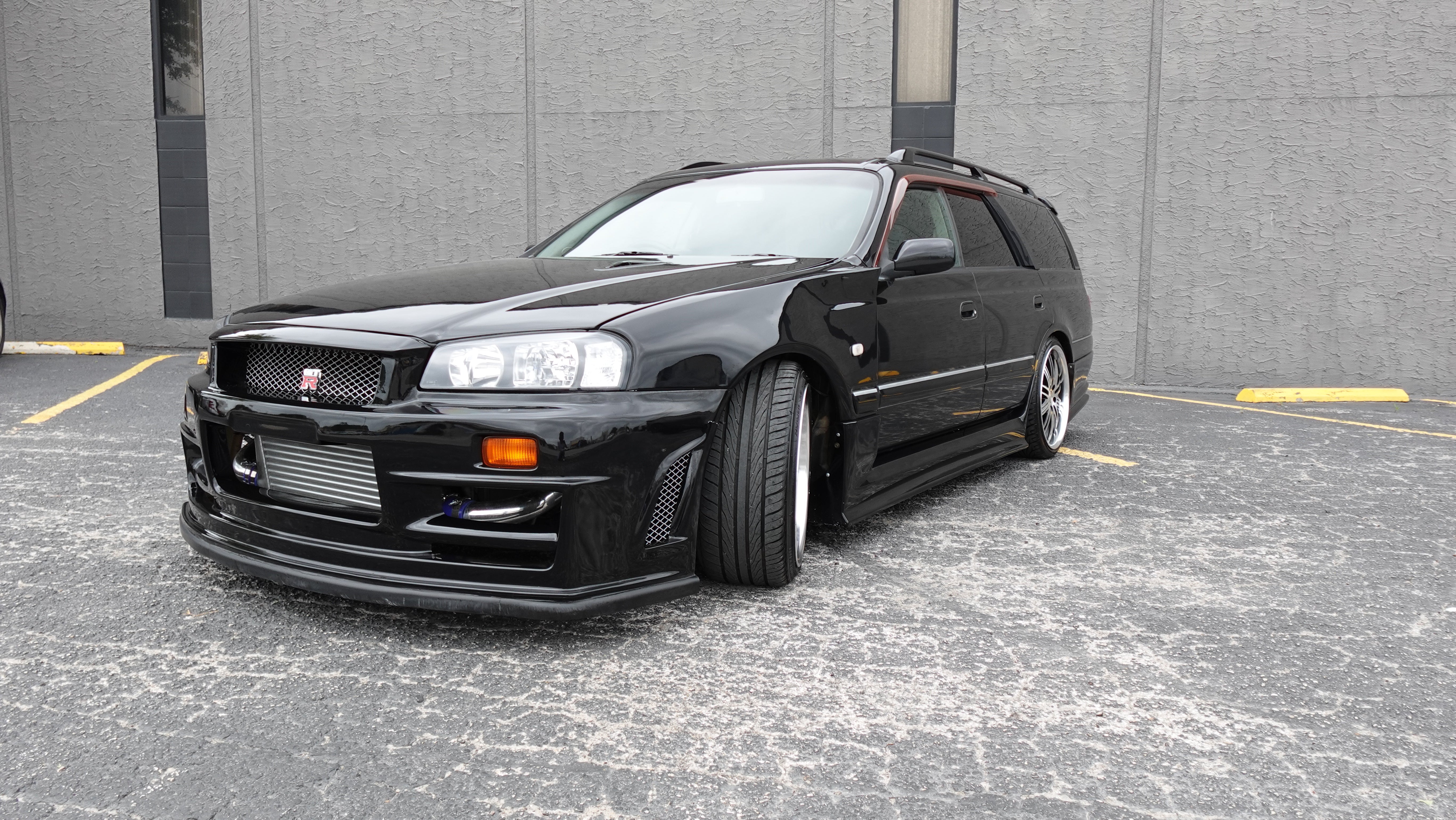 1999 Nissan Stagea RS Four V Turbo AWD R34 GTR Front end Conversion