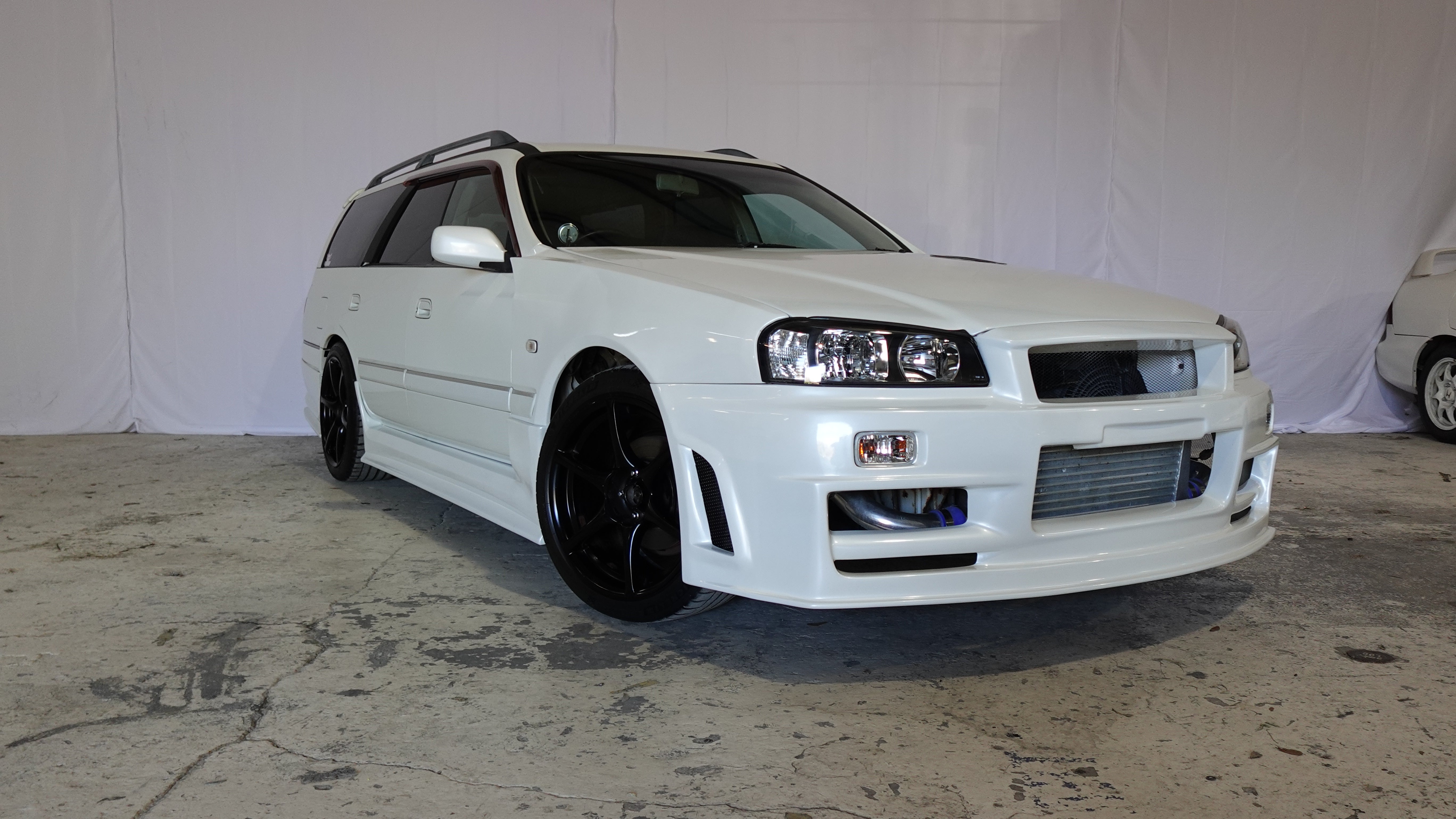 1999 Nissan Stagea RS Four V GTR R34 front conversion